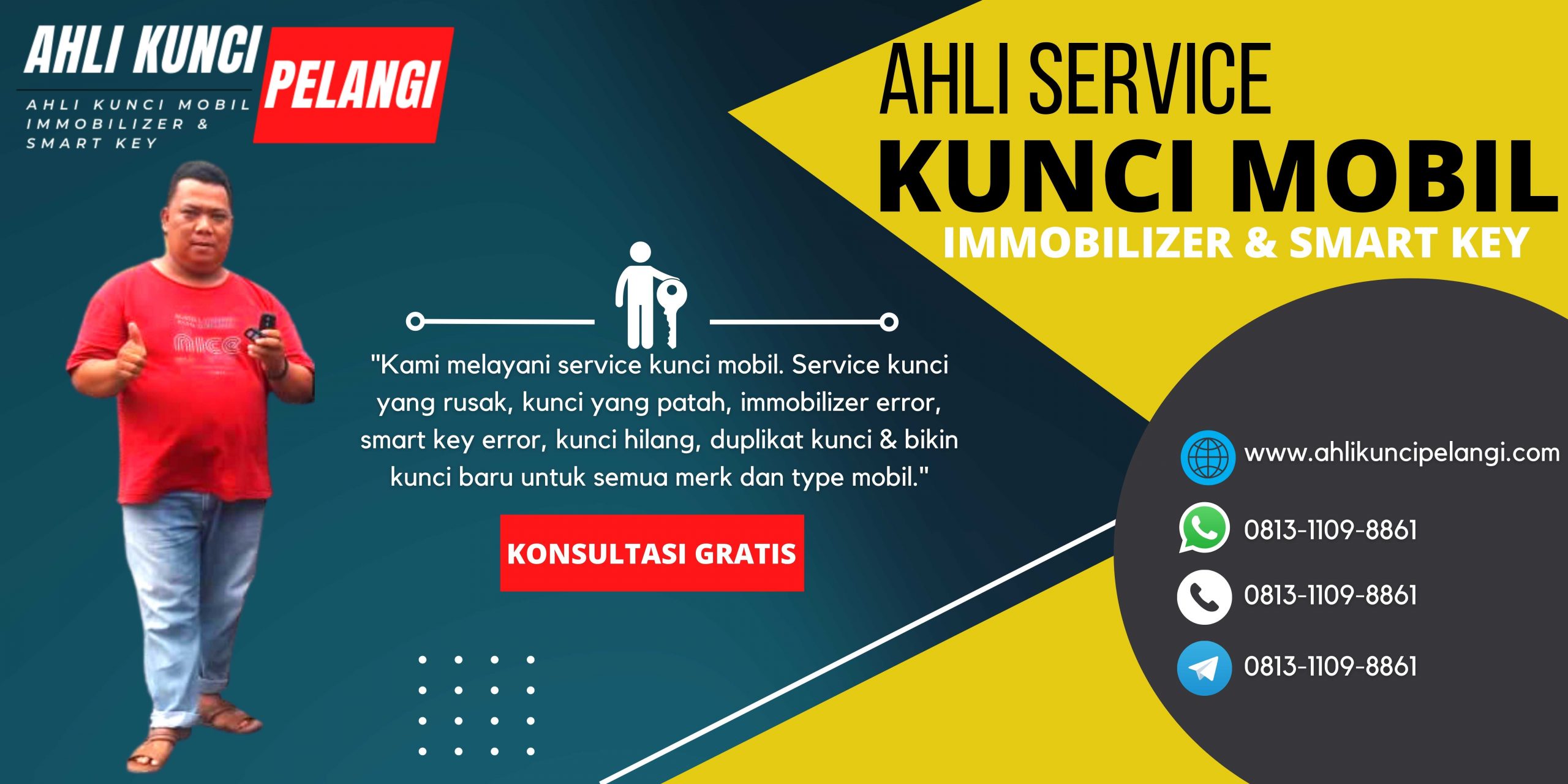 tukang kunci mobil terdekat